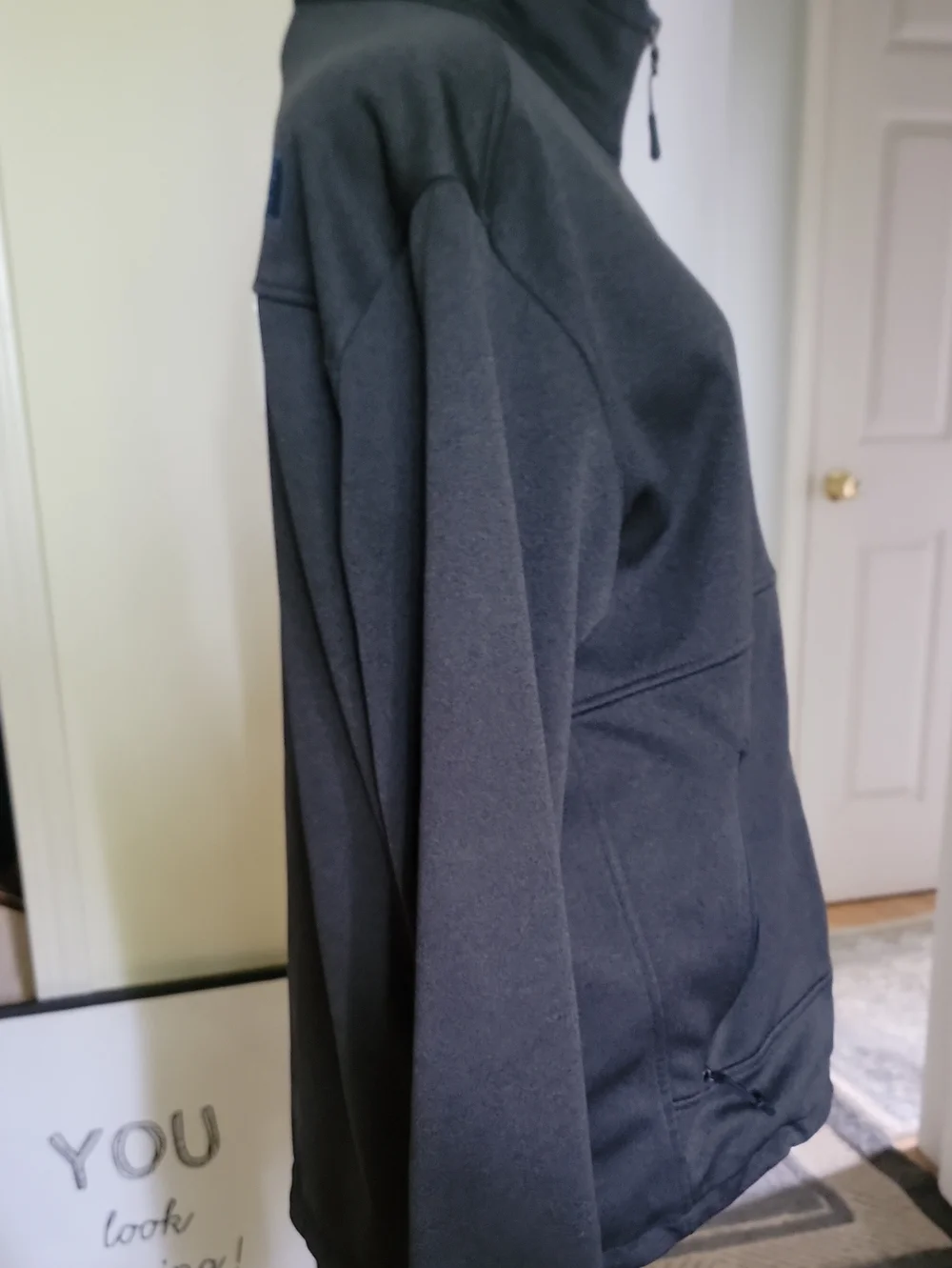 The North Face Black Jacket with Blue Accents